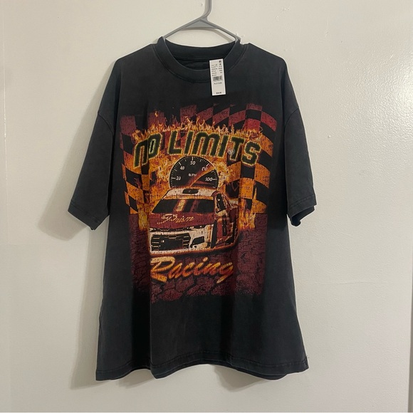 PacSun No Limits Racing Oversized T-Shirt - Picture 4 of 6